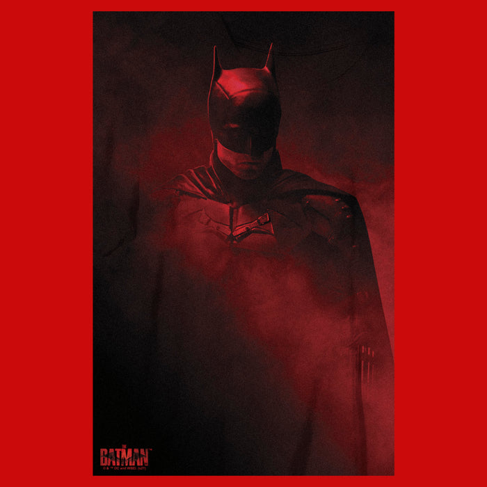 Fifth Sun Boy's The Batman Red Shadow Poster T-Shirt