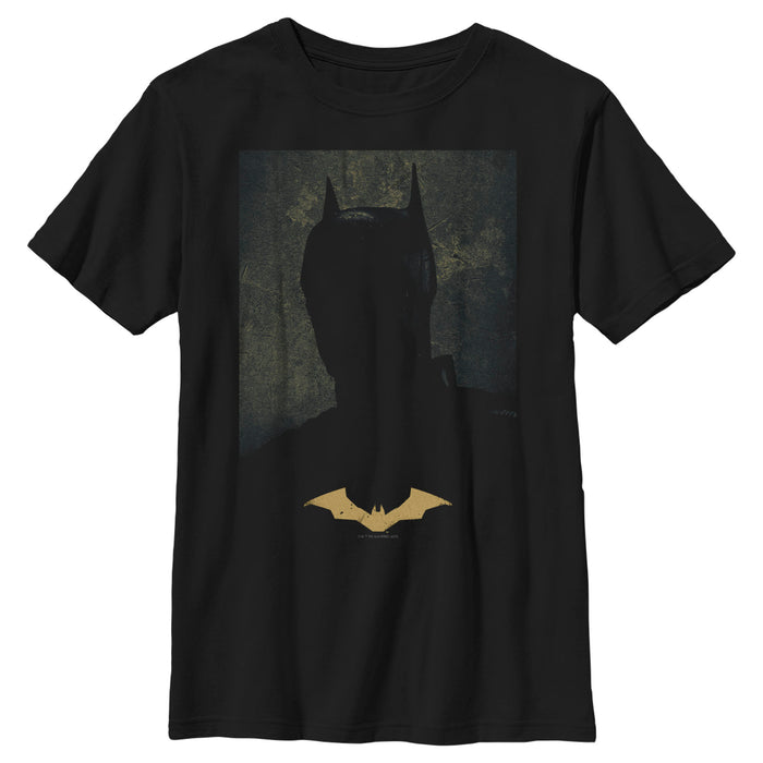 fifth sun Boy's The Batman Silhouette Portrait T-Shirt