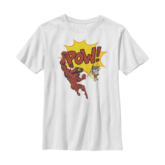 fifth sun Boy's The Fairly OddParents Adventures of Crimson Chin & Cleft Boy Chin Wonder T-Shirt