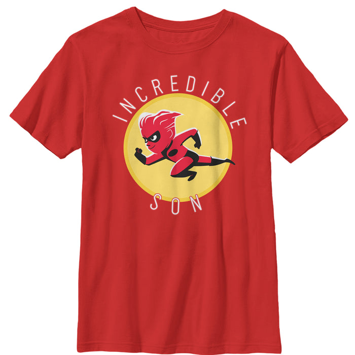 fifth sun Boy's The Incredibles 2 Dash Incredible Son Circle T-Shirt