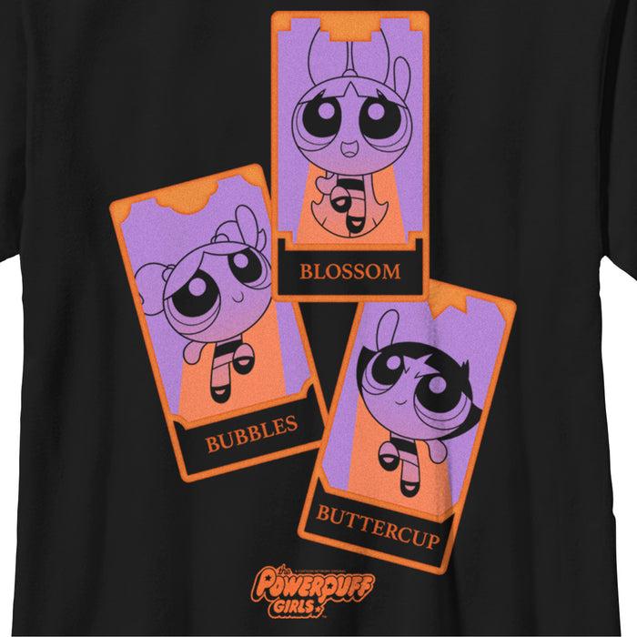 Fifth Sun Boy's The Powerpuff Girls Halloween Tarot Cards T-Shirt