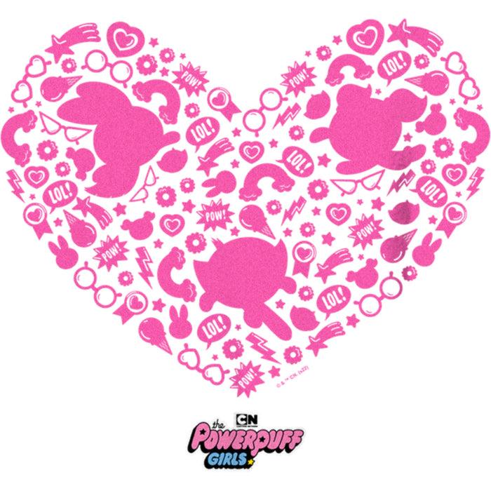 Fifth Sun Boy's The Powerpuff Girls Valentine's Day Heart Silhouettes T-Shirt