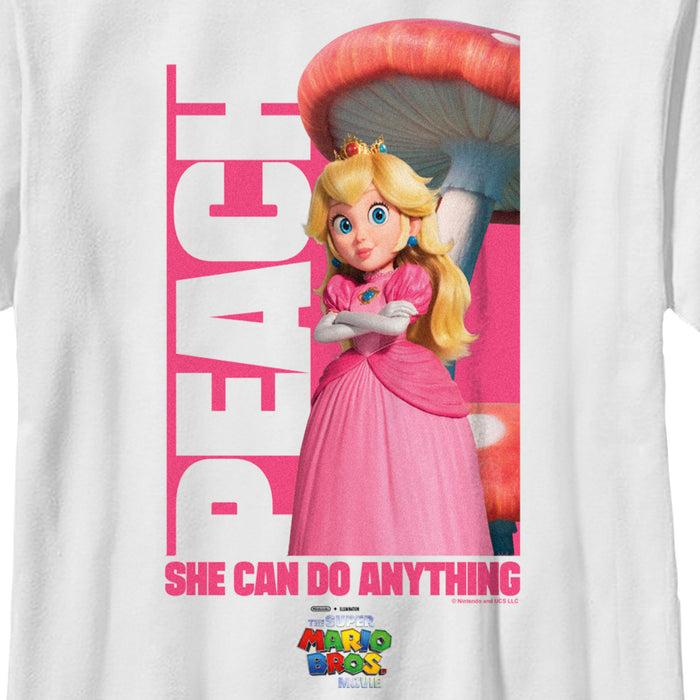 Fifth Sun Boy's The Super Mario Bros. Movie Peach She Can Do Anything T-Shirt