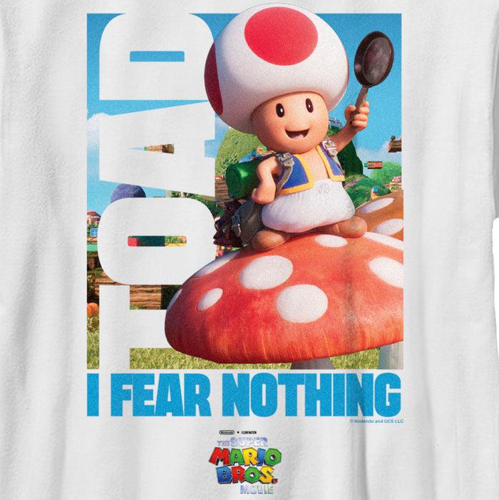 Fifth Sun Boy's The Super Mario Bros. Movie Toad I Fear Nothing T-Shirt