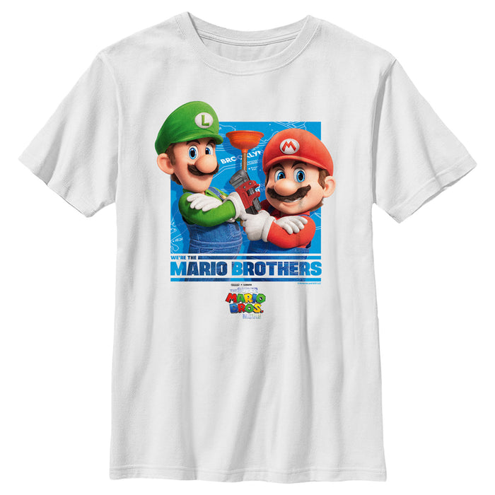 fifth sun Boy's The Super Mario Bros. Movie We're the Mario Brothers T-Shirt