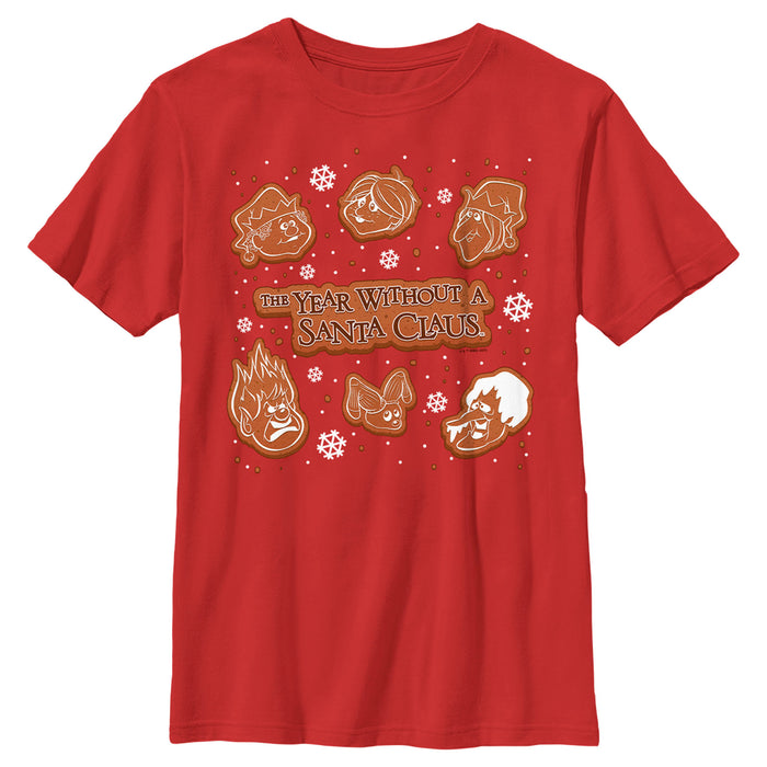 fifth sun Boy's The Year Without a Santa Claus Gingerbread Squad T-Shirt