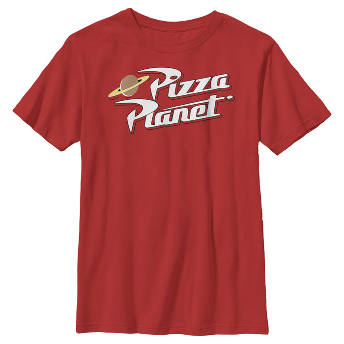 fifth sun Boy's Toy Story Iconic Pizza Planet Logo T-Shirt