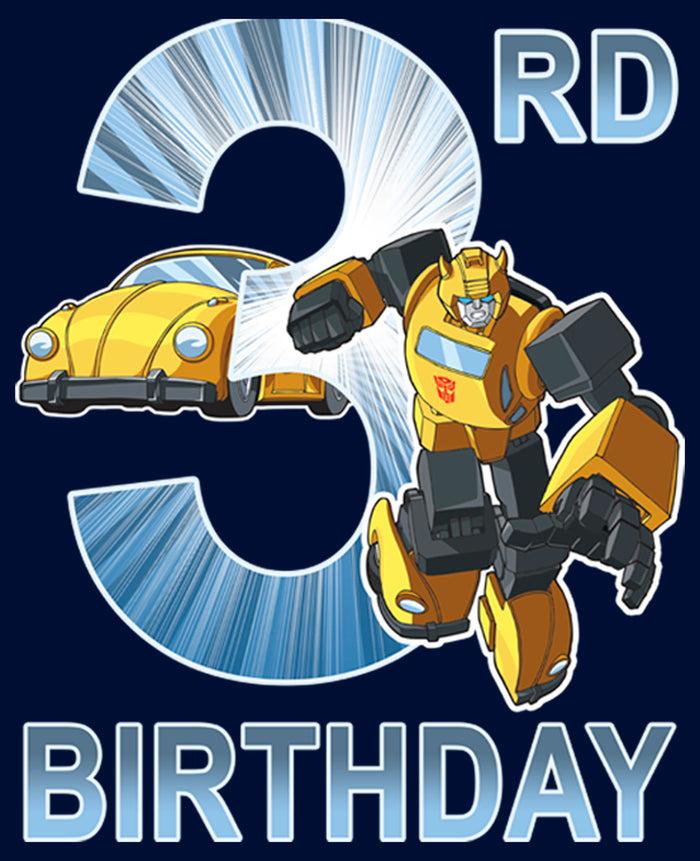 Fifth Sun Boy's Transformers Bumblebee 3rd Birthday T-Shirt