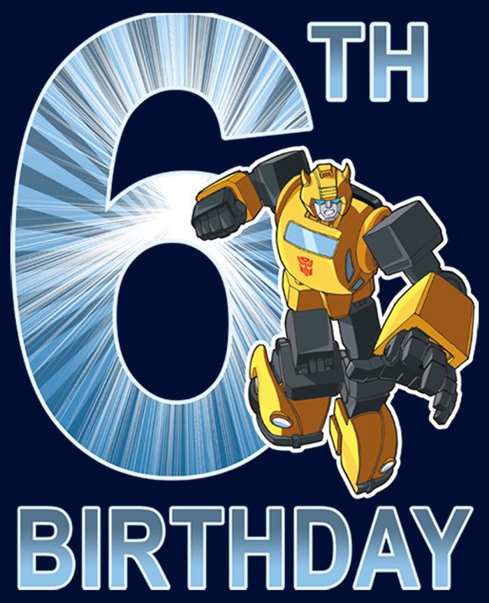 Fifth Sun Boy's Transformers Bumblebee 6th Birthday T-Shirt