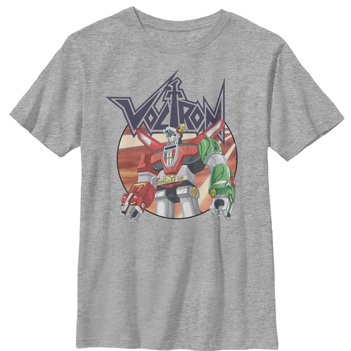 fifth sun Boy's Voltron: Defender of the Universe Robot Circle T-Shirt