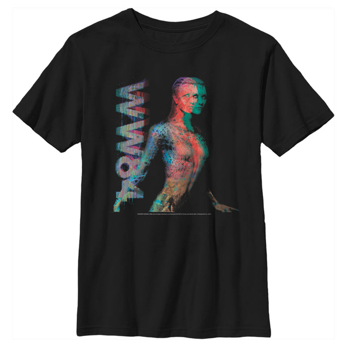 fifth sun Boy's Wonder Woman 1984 Cheetah Glitch T-Shirt