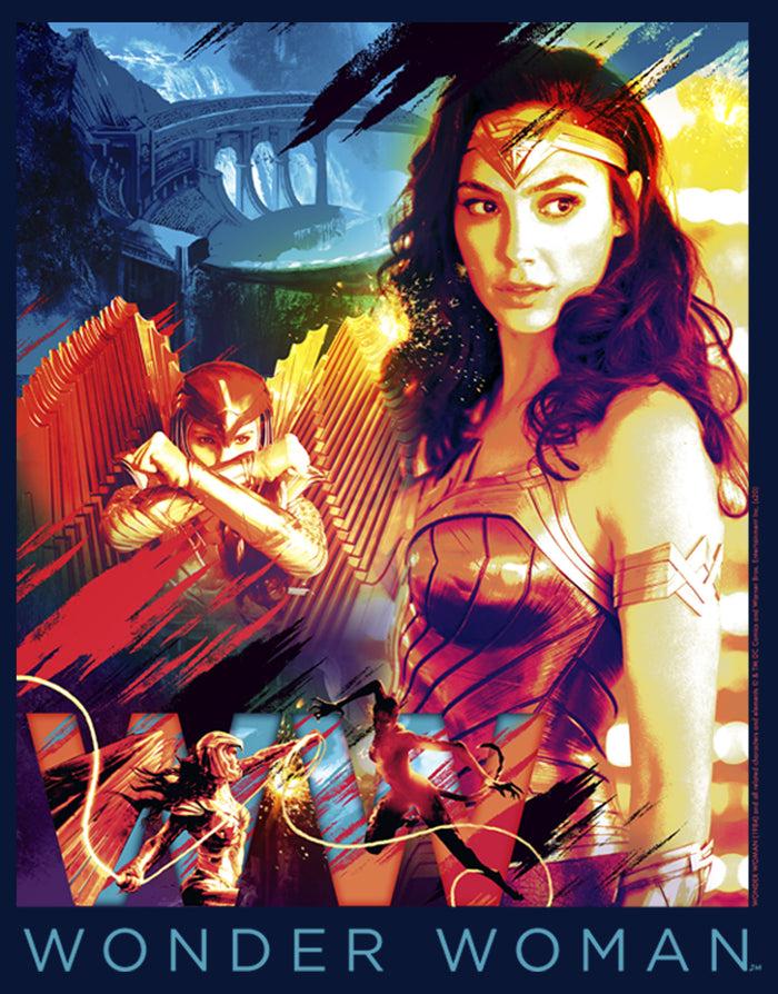 Fifth Sun Boy's Wonder Woman 1984 Movie Collage T-Shirt