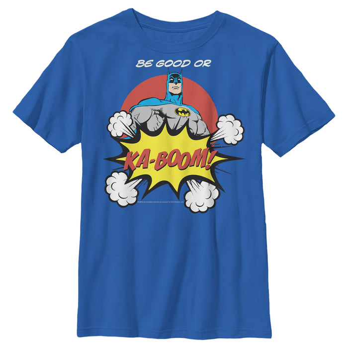 fifth sun Boy's Batman Be Good or Kaboom T-Shirt