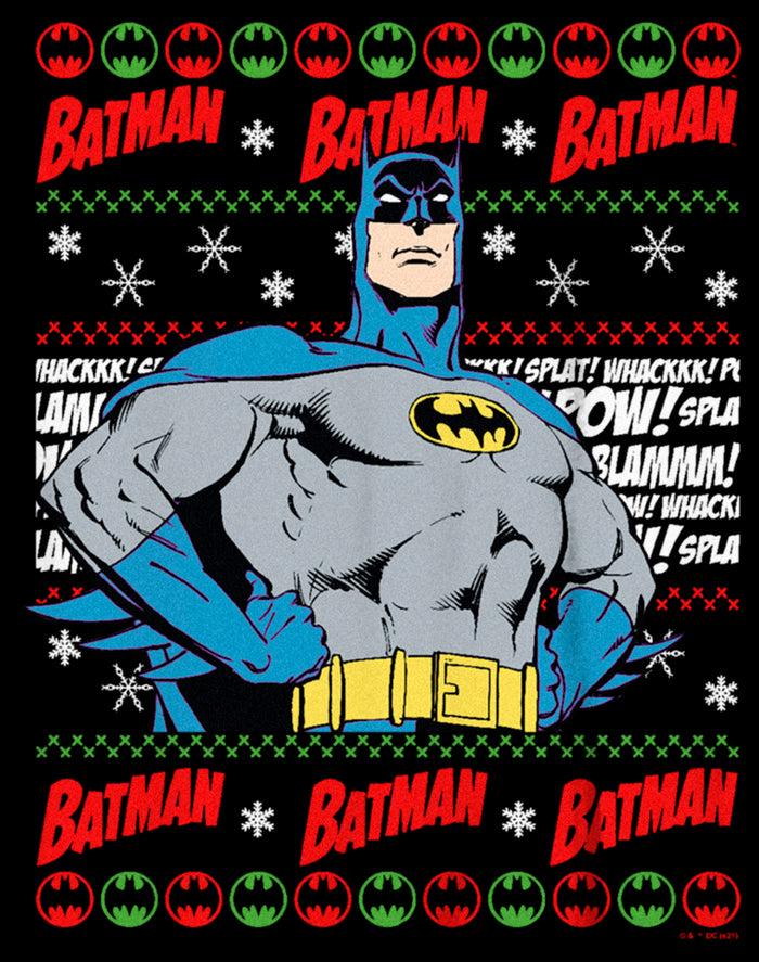 Fifth Sun Boy's Batman Christmas Sweater T-Shirt