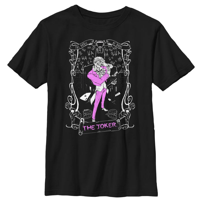 fifth sun Boy's Batman Joker Tarot T-Shirt