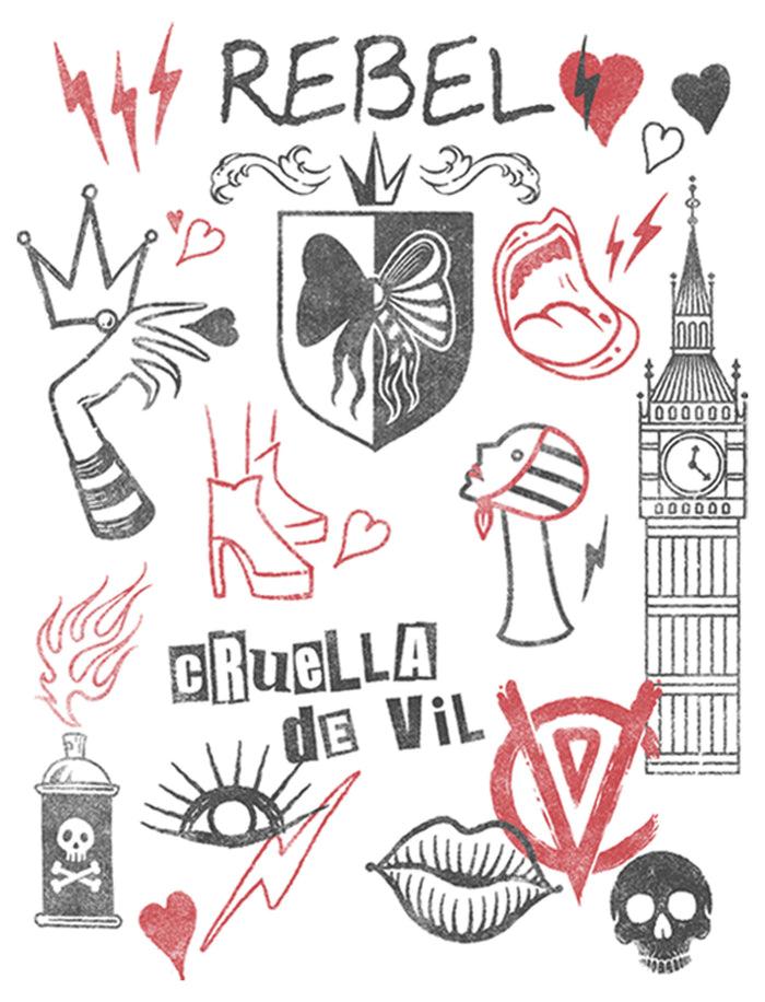 Fifth Sun Boy's Cruella Rebel Icons T-Shirt