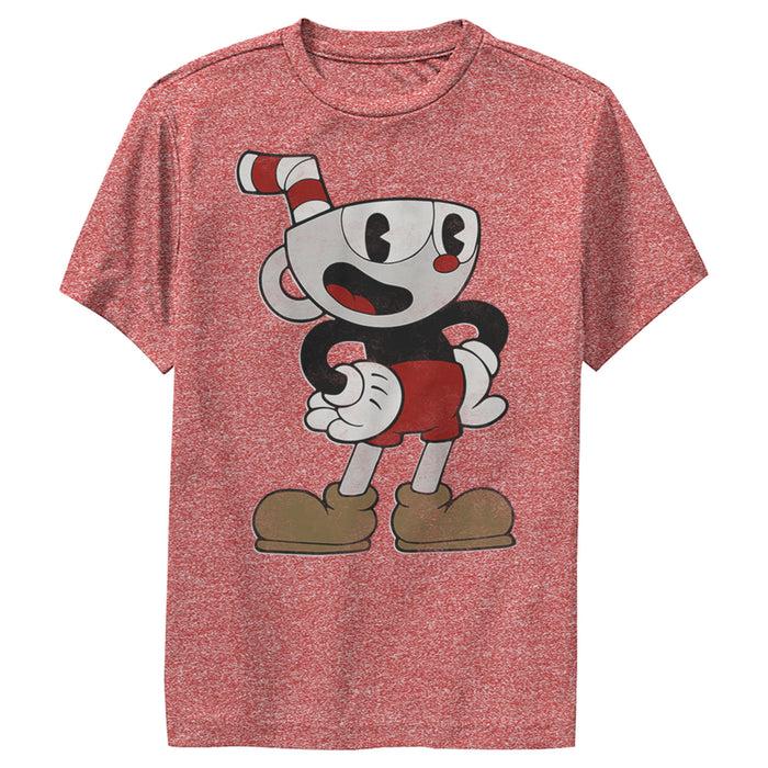 Fifth Sun Boy's Cuphead Happy Pose Performance Tee