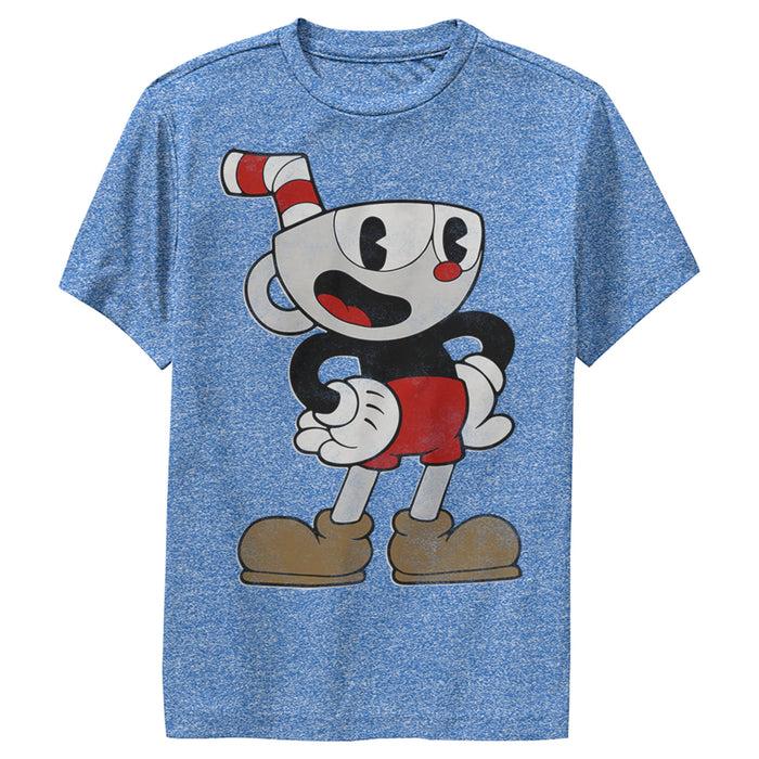 fifth sun Boy's Cuphead Happy Pose Performance Tee