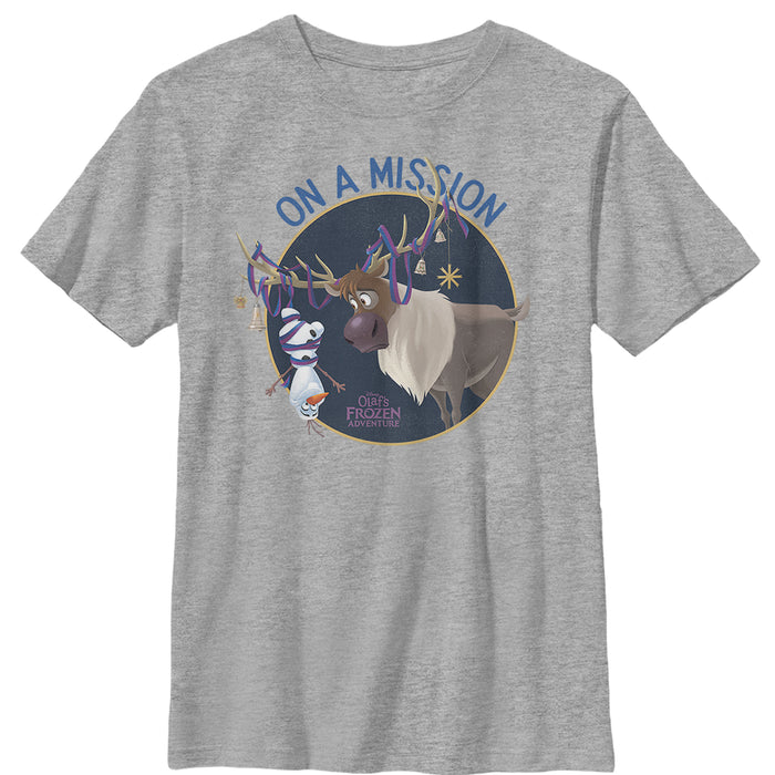 fifth sun Boy's Frozen Olaf Sven Mission T-Shirt