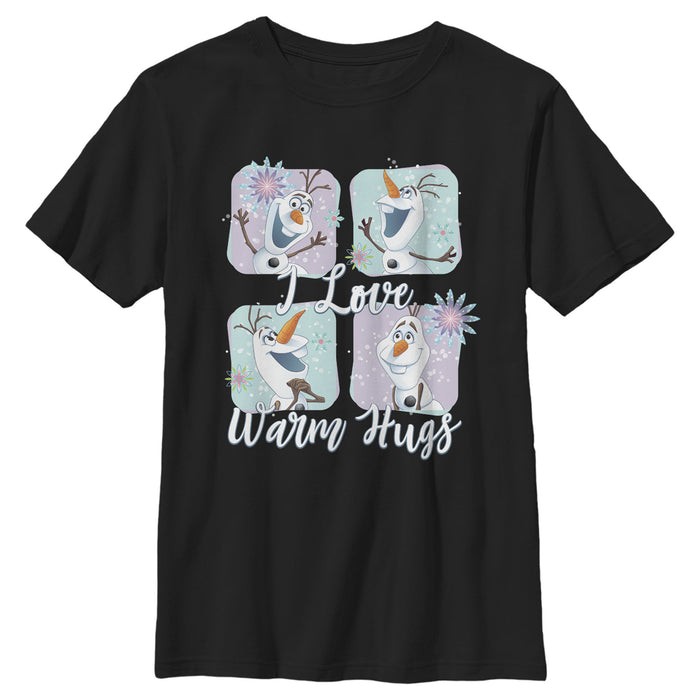 fifth sun Boy's Frozen Snowflake Hugs T-Shirt