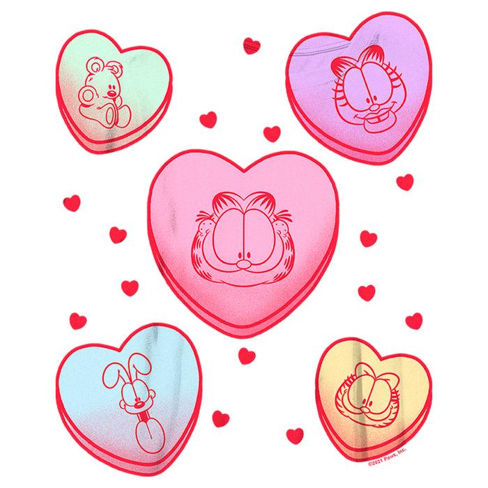 Fifth Sun Boy's Garfield Candy Hearts T-Shirt