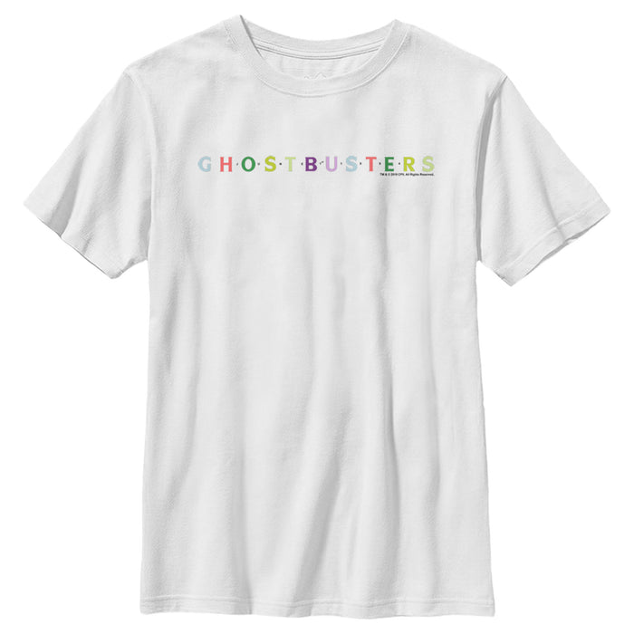 fifth sun Boy's Ghostbusters Colorful Logo T-Shirt