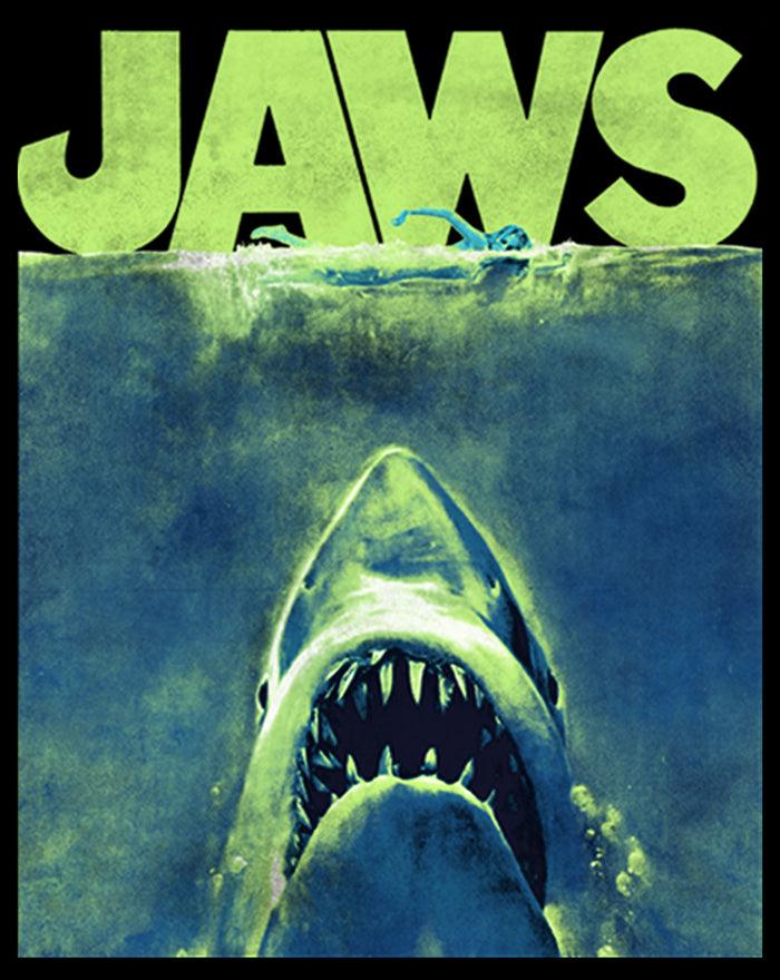 Fifth Sun Boy's Jaws Neon Poster Pull Over Hoodie