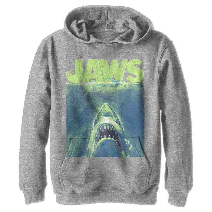 Fifth Sun Boy's Jaws Neon Poster Pull Over Hoodie
