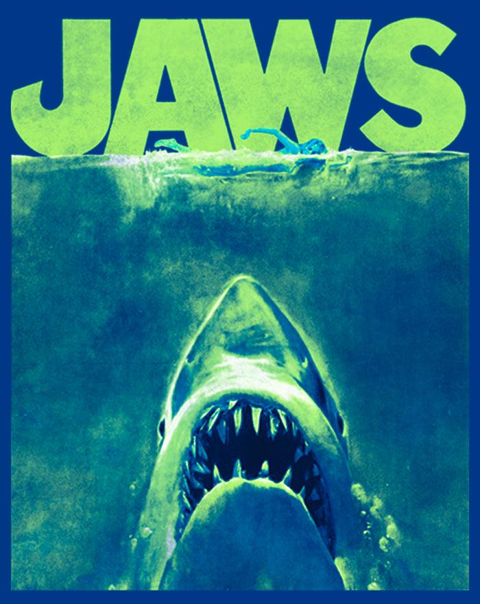Fifth Sun Boy's Jaws Neon Poster T-Shirt
