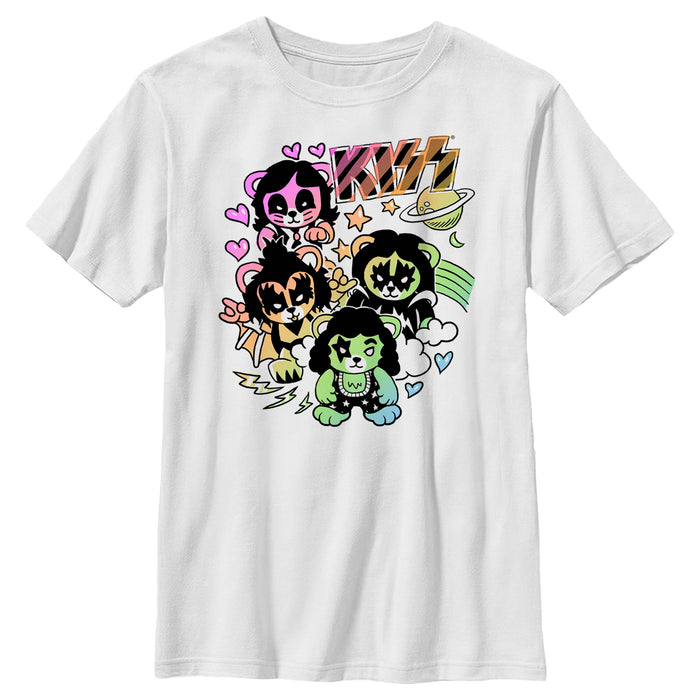 Fifth Sun Boy's KISS Bear Members T-Shirt