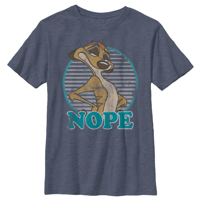 fifth sun Boy's Lion King Retro Nope Timon T-Shirt