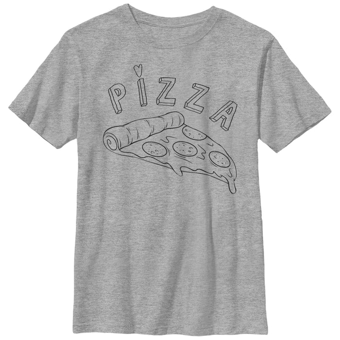 fifth sun Boy's Lost Gods Pizza Doodle T-Shirt