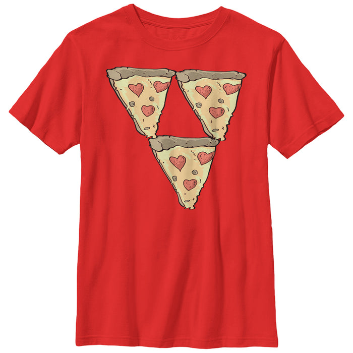 fifth sun Boy's Lost Gods Pizza Triangle T-Shirt