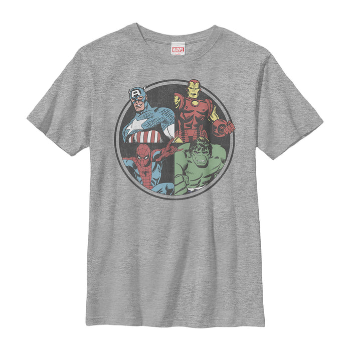 fifth sun Boy's Marvel Avengers Circle T-Shirt