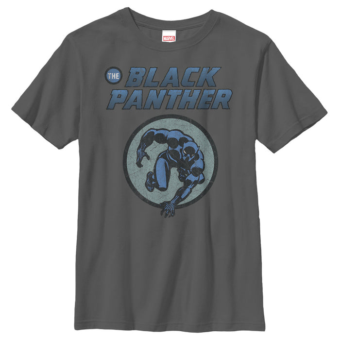 fifth sun Boy's Marvel Black Panther Leap T-Shirt