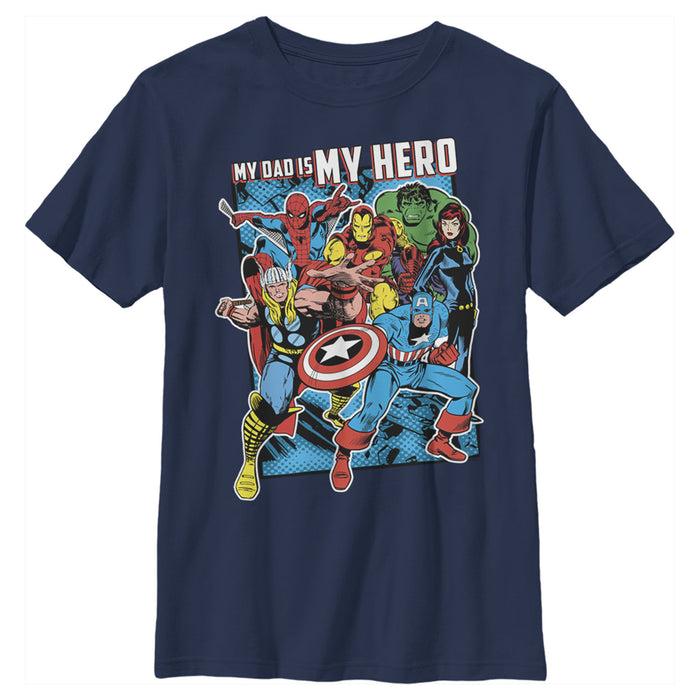 fifth sun Boy's Marvel Dad My Avenger Hero T-Shirt