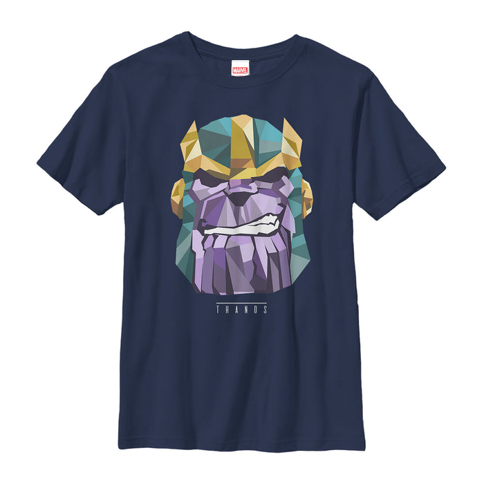 fifth sun Boy's Marvel Geometric Thanos T-Shirt