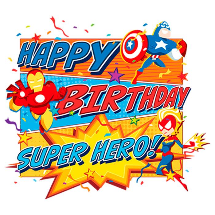 Fifth Sun Boy's Marvel Superhero Birthday T-Shirt