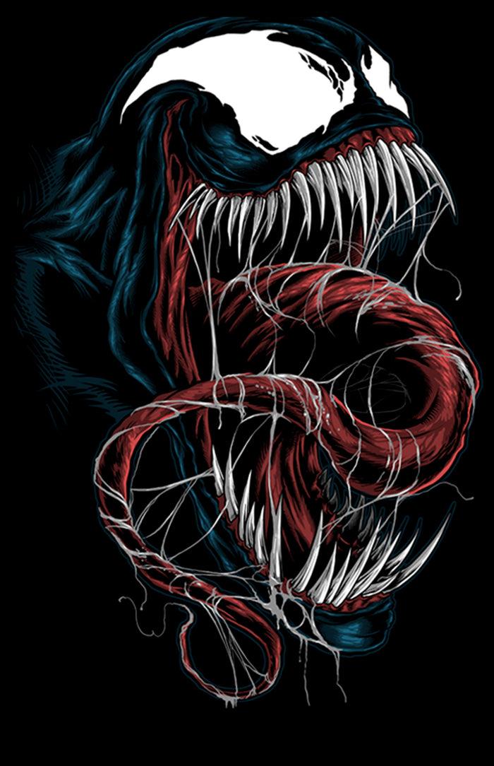 Fifth Sun Boy's Marvel Venom Close-Up T-Shirt