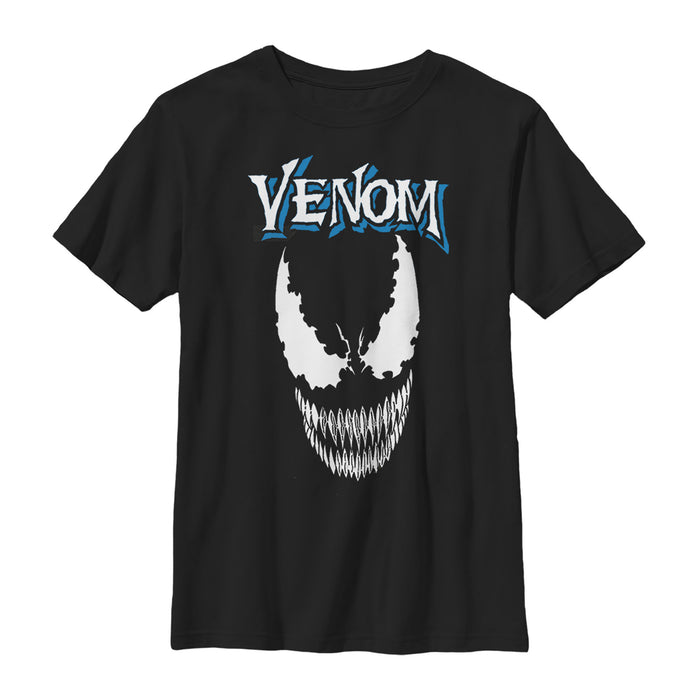 fifth sun Boy's Marvel Venom Face Logo T-Shirt