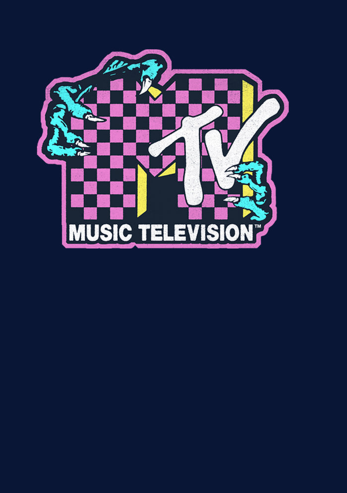 Fifth Sun Boy's MTV Checker Dragon Logo T-Shirt