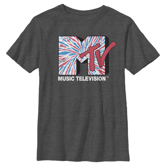 fifth sun Boy's MTV Spin Swirl Logo T-Shirt
