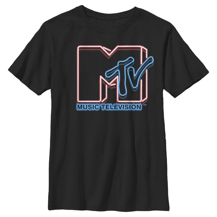 fifth sun Boy's MTV Vision Doubled Logo T-Shirt