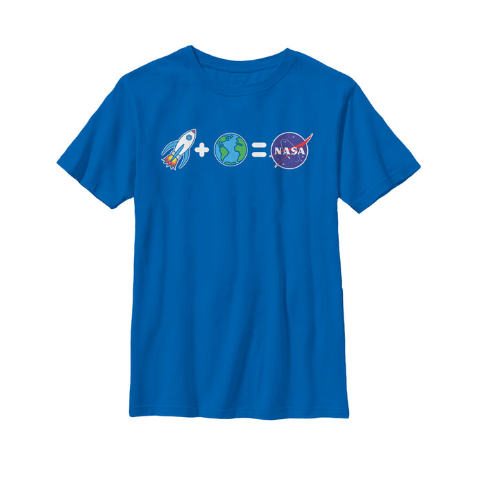 fifth sun Boy's NASA Emoji Space Equation T-Shirt