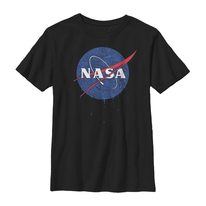 fifth sun Boy's NASA Galactic Swirl Logo T-Shirt