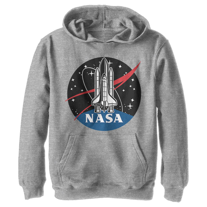 fifth sun Boy's NASA Rocket Logo Pull Over Hoodie