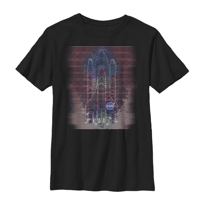 fifth sun Boy's NASA Sound Vibration Logo T-Shirt