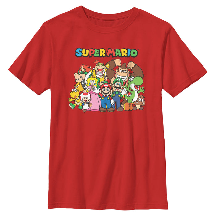 fifth sun Boy's Nintendo Mario Characters T-Shirt