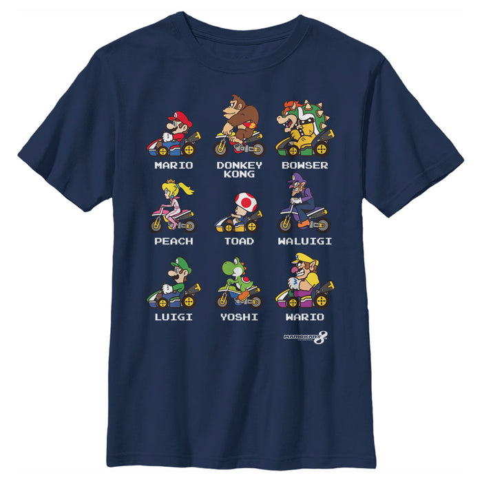fifth sun Boy's Nintendo Mario Kart Cast T-Shirt