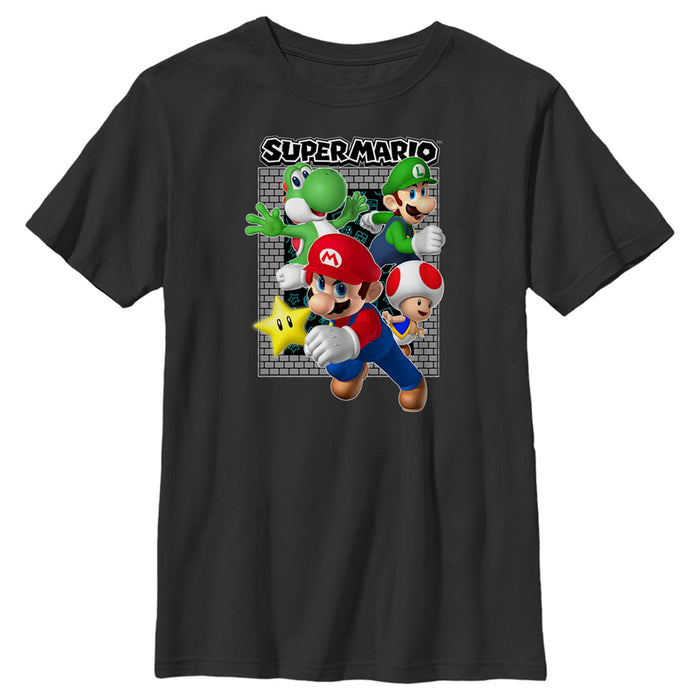 Fifth Sun Boy's Nintendo Super Mario Brick T-Shirt